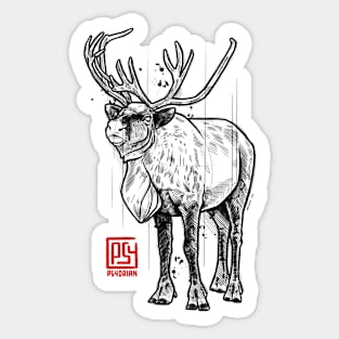 Reindeer Sticker